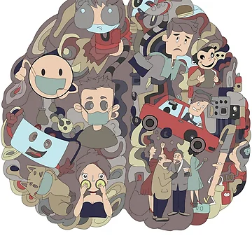 Artwork thumbnail, Quarantine brain by Rococodesigns