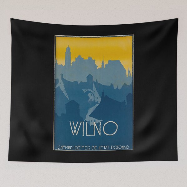 Item preview, Wilno vintage travel poster designed and sold by stickart-marek.