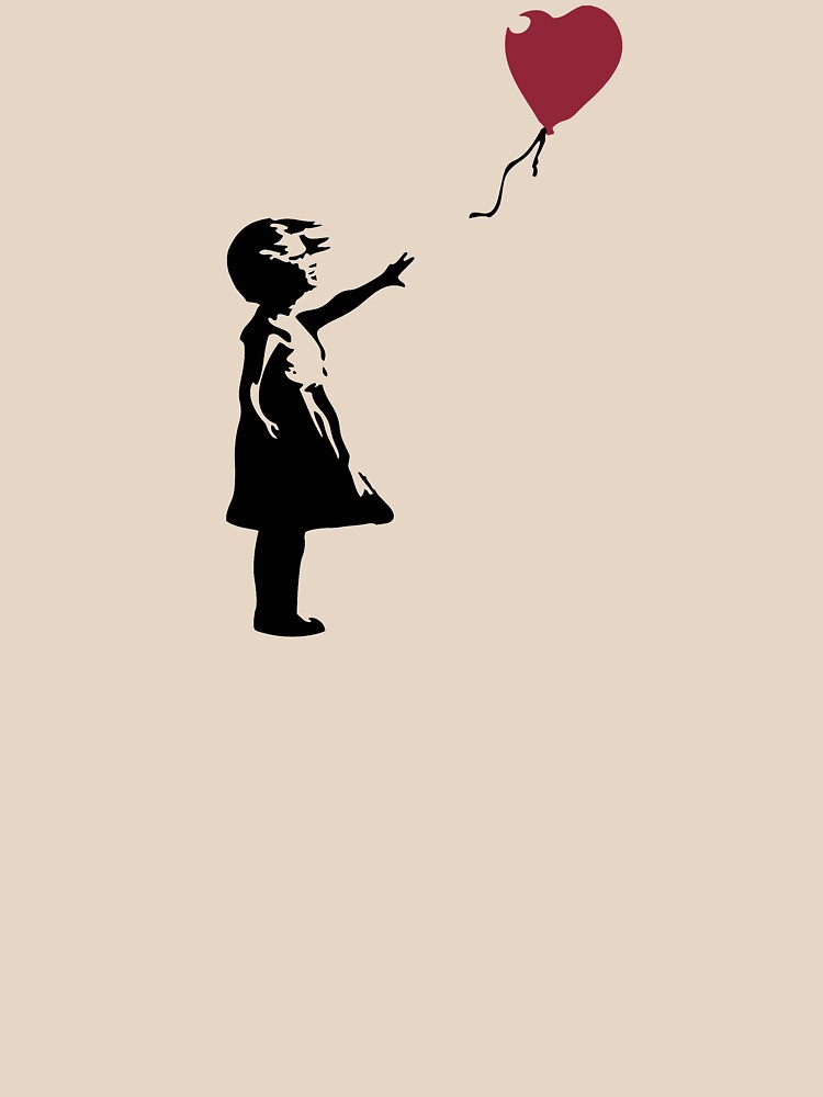 Girl With Red Balloon, Banksy, Streetart Street Art, Grafitti, Artwork, Design For Men, Women, Kids by clothorama
