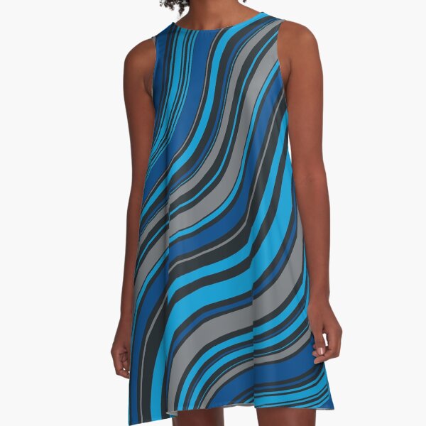 dark blue A-Line Dress