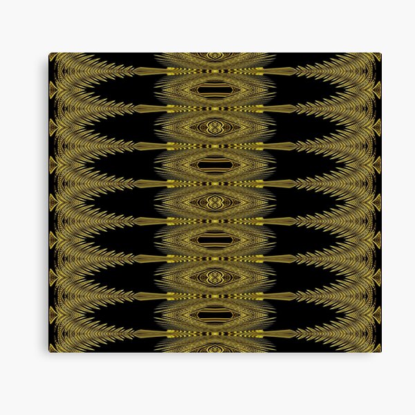 Golden Floral Creations (1) Canvas Print