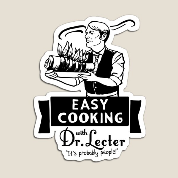 Item preview, Easy Cooking With Dr. Lecter designed and sold by Tees by Tiia.