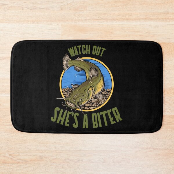 Item preview, Funny Catfish Fishing She's a Biter design designed and sold by jakehughes2015.