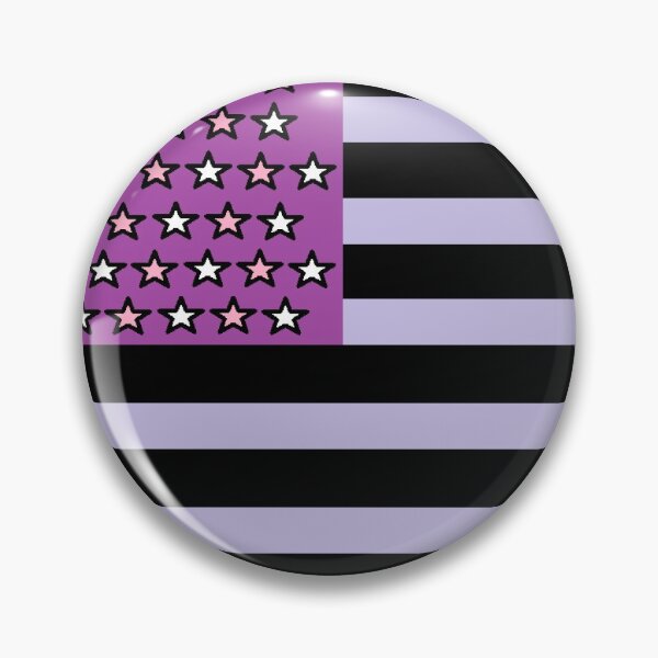 Item preview, Purple and Black Stripes, US American Flag designed and sold by RebHep.