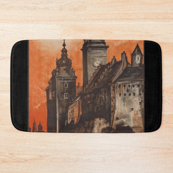 Item preview, Krakow vintage travel poster designed and sold by stickart-marek.