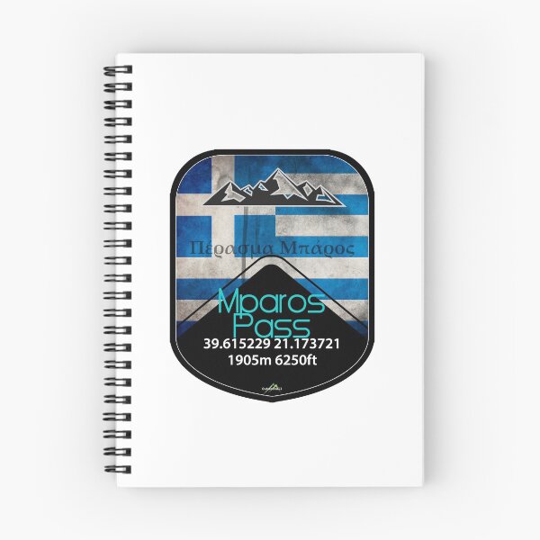Item preview, Mparos Pass Greece Motorcycle Cycle Sticker T-Shirt designed and sold by OuterShellUK.