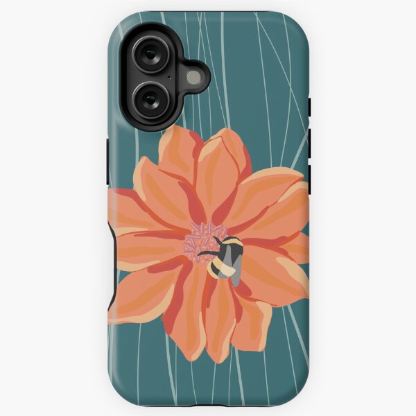 Item preview, bee on flower case designed and sold by Jaz-ai.