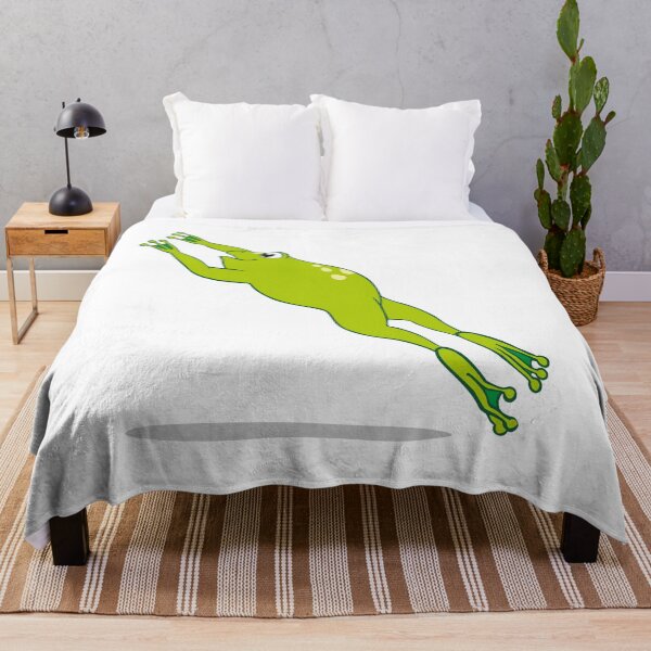 Item preview, Illustration of a frog jumping designed and sold by LucianoCosmo.
