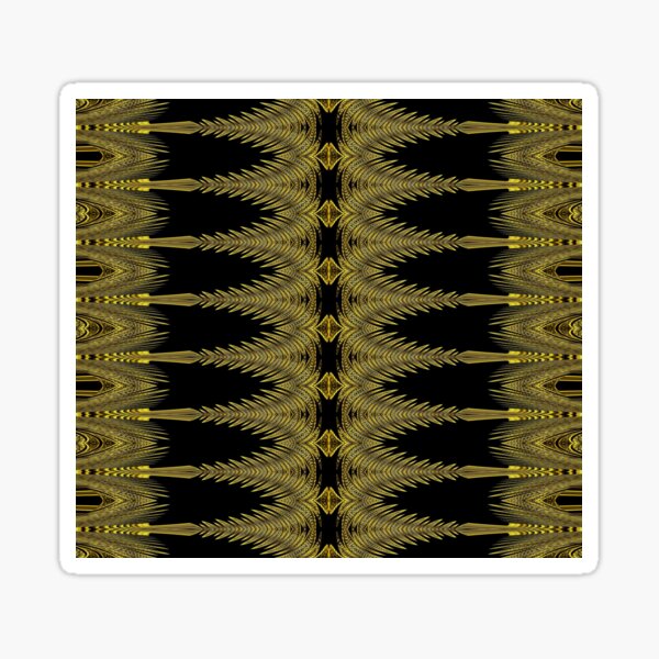 Golden Floral Creations (2) Sticker