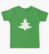 White Christmas tree Kids Tee