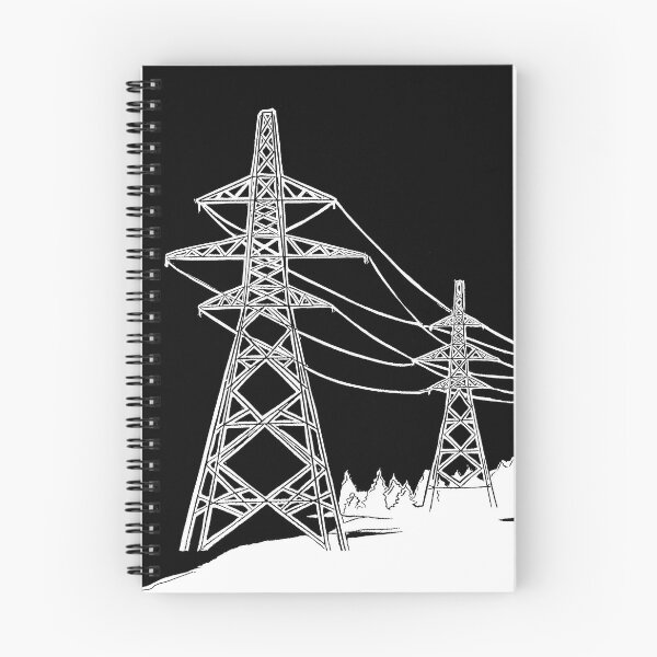 Item preview, Pylons Linocut in Black and White designed and sold by Maddy Bennett.