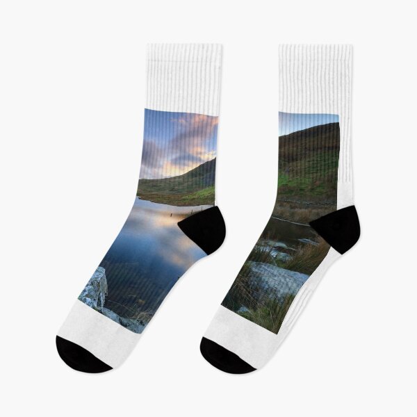 Item preview, Llyn Dywarchen at sunset designed and sold by bitm2007.