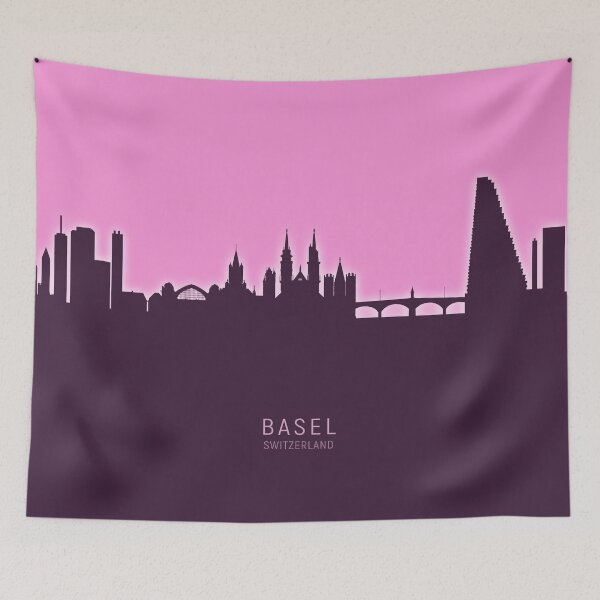 Item preview, Basel Switzerland Skyline designed and sold by ArtPrints.