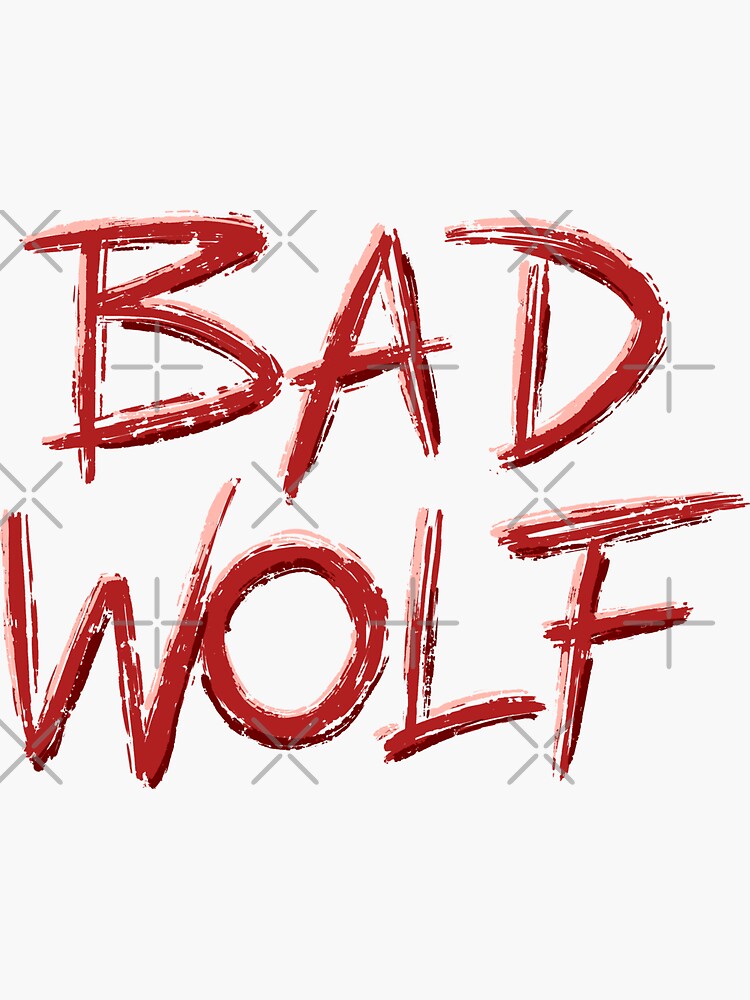 "Bad Wolf" Sticker by Zagach Redbubble