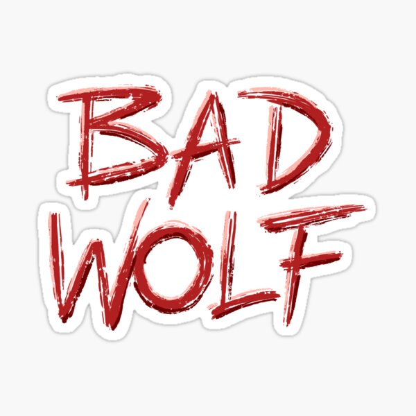 "Bad Wolf" Sticker by Zagach Redbubble