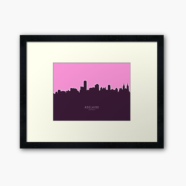 Item preview, Adelaide Australia Skyline designed and sold by ArtPrints.