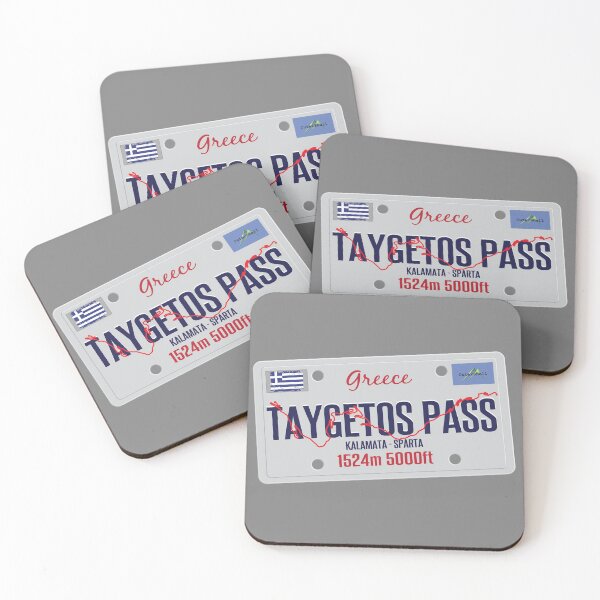 Item preview, Taygetos mountain pass Greece Cyclist Motorcycle Licence Plate Sticker T-Shirt designed and sold by OuterShellUK.