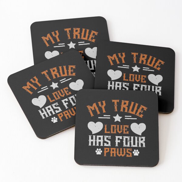 Item preview, Dog lover gifts | My true love has four paws designed and sold by teamph.