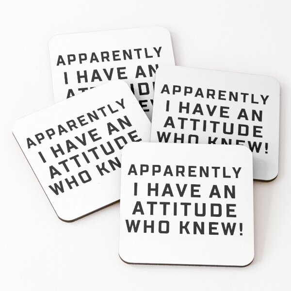Item preview, apparently i have an attitude, who knew designed and sold by Andrea Lina.