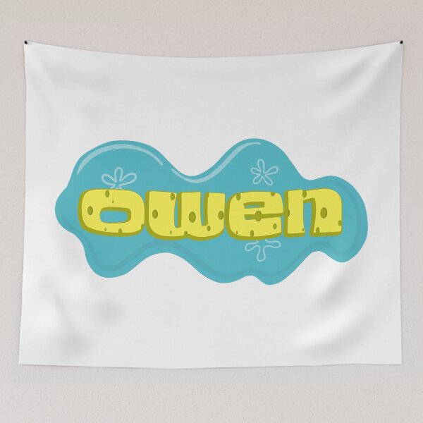 Item preview, Boy Name Owen in SpongeBob Cartoon Style designed and sold by Space-Bug.