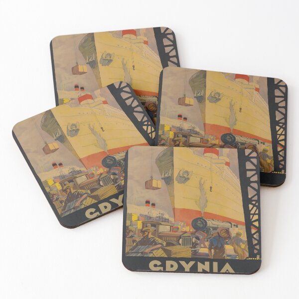 Item preview, Gdynia vintage travel poster designed and sold by stickart-marek.