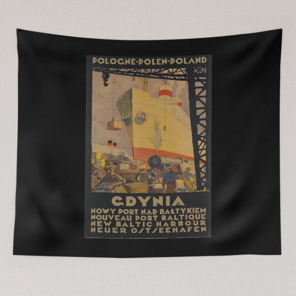 Item preview, Gdynia vintage travel poster designed and sold by stickart-marek.
