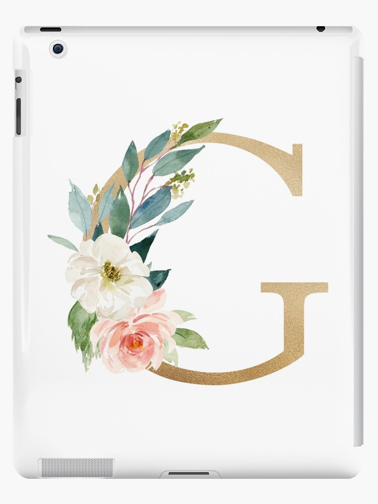 G Logo 1-letter G Monogram. Floral Style Rose. Monogram of a