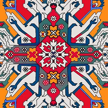Artwork thumbnail, Armenian Colorful Folk Art Հայկական գունագեղ ժողովրդական արվեստ by yerevanstore