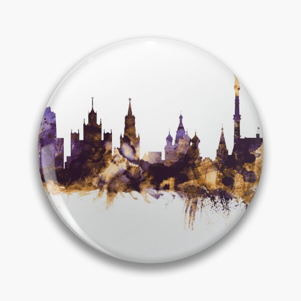Artikelvorschau, Moscow Russia Skyline entworfen und verkauft von ArtPrints.