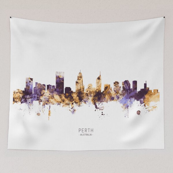 Item preview, Perth Australia Skyline designed and sold by ArtPrints.