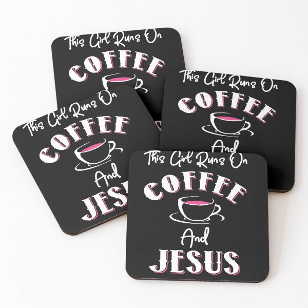 Item preview, This Girl Runs On Coffee and Jesus designed and sold by KsuAnn.
