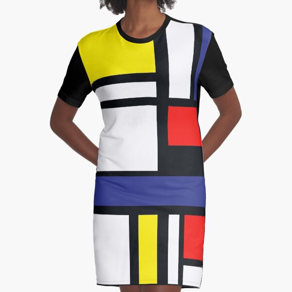 Mondrian by Gana Graphic T-Shirt Dress