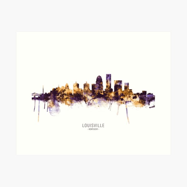 Item preview, Louisville Kentucky City Skyline designed and sold by ArtPrints.