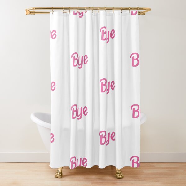 barbie dream house shower curtain