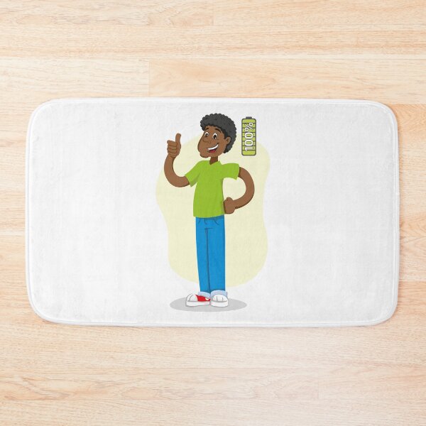 Item preview, Mascot Ben man person, afro descent, with 100%, excited, with energy designed and sold by LucianoCosmo.
