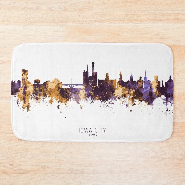Artikelvorschau, Iowa City Iowa Skyline entworfen und verkauft von ArtPrints.