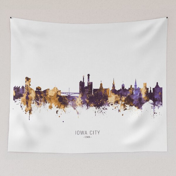 Artikelvorschau, Iowa City Iowa Skyline entworfen und verkauft von ArtPrints.