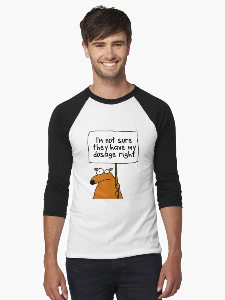 Thumbnail 1 of 3, Baseball ¾ Sleeve T-Shirt, I'm not sure... designed and sold by firstdog.