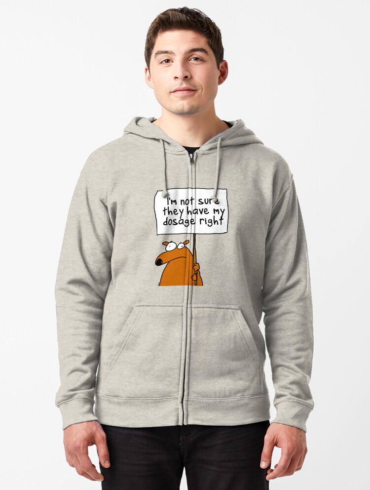 Thumbnail 1 of 5, Zipped Hoodie, I'm not sure... designed and sold by firstdog.