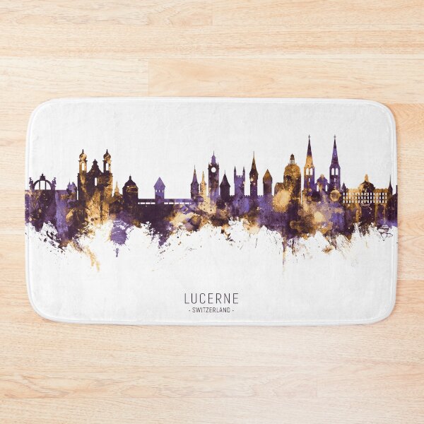 Item preview, Lucerne Switzerland Luzern Skyline designed and sold by ArtPrints.