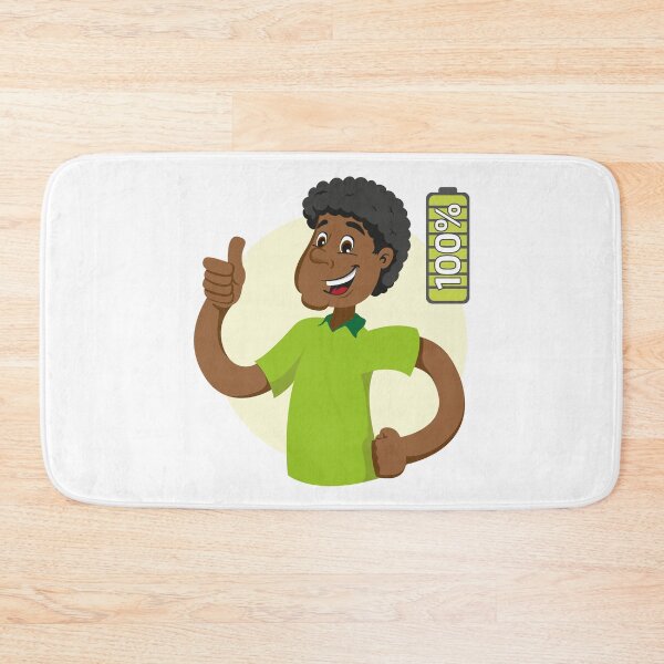 Item preview, Mascot Ben man person, afro descent, with 100%, excited, with energy designed and sold by LucianoCosmo.