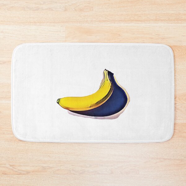 Item preview, Yellow and Blue Banana with shadow Tropical digital art gift idea designed and sold by conceptDVS.