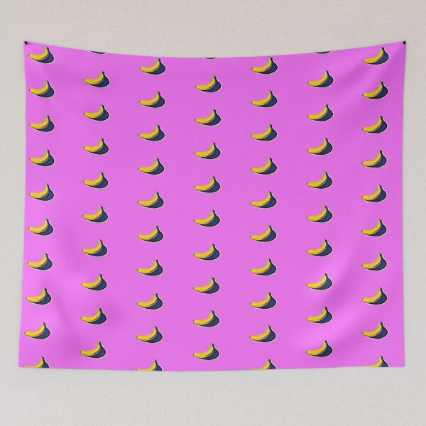 Item preview, Yellow and Blue Banana with shadow Tropical digital art gift idea designed and sold by conceptDVS.