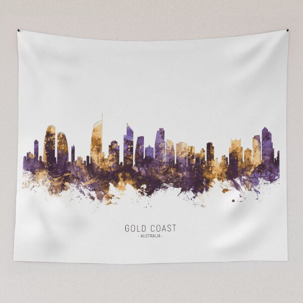 Item preview, Gold Coast Australia Skyline designed and sold by ArtPrints.
