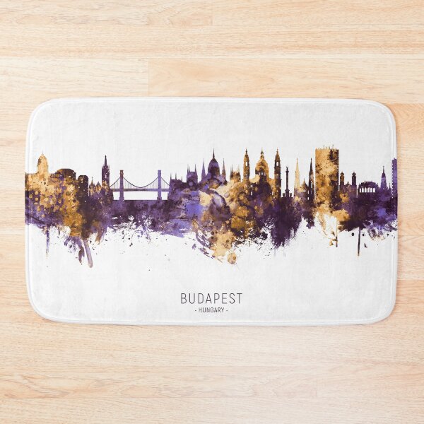Item preview, Budapest Hungary Skyline designed and sold by ArtPrints.