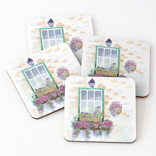 Item preview, Watercolor Harmonious Window  designed and sold by VioletaBaez.