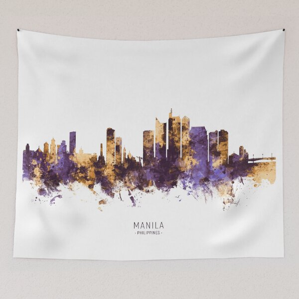 Item preview, Manila Philippines Skyline designed and sold by ArtPrints.