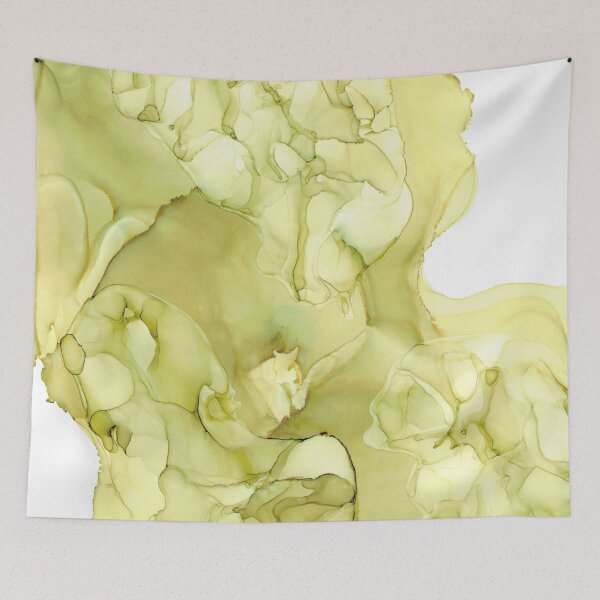 Item preview, Mossy Fog Abstract: Original Alcohol Ink Painting  designed and sold by herzart.