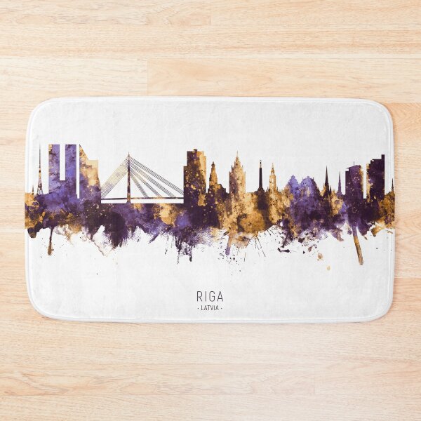 Item preview, Riga Latvia Skyline designed and sold by ArtPrints.