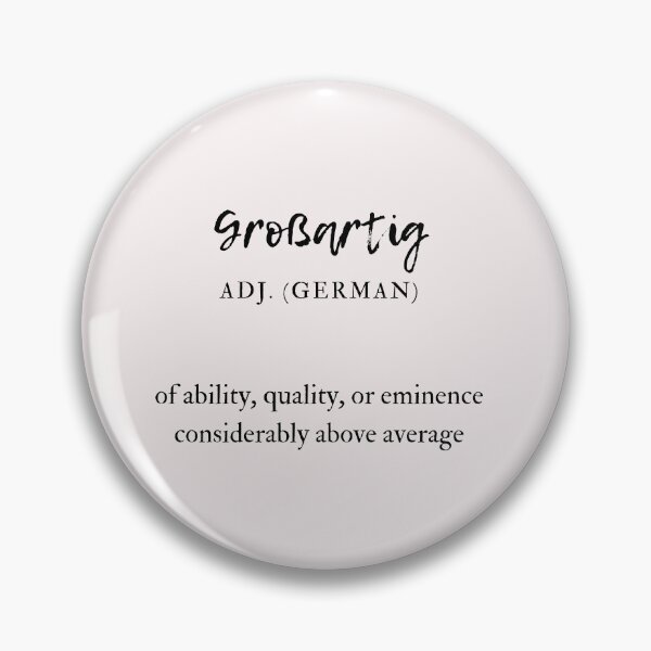Item preview, Großartig Great German Deutsch Adjective Definition designed and sold by Time4German.